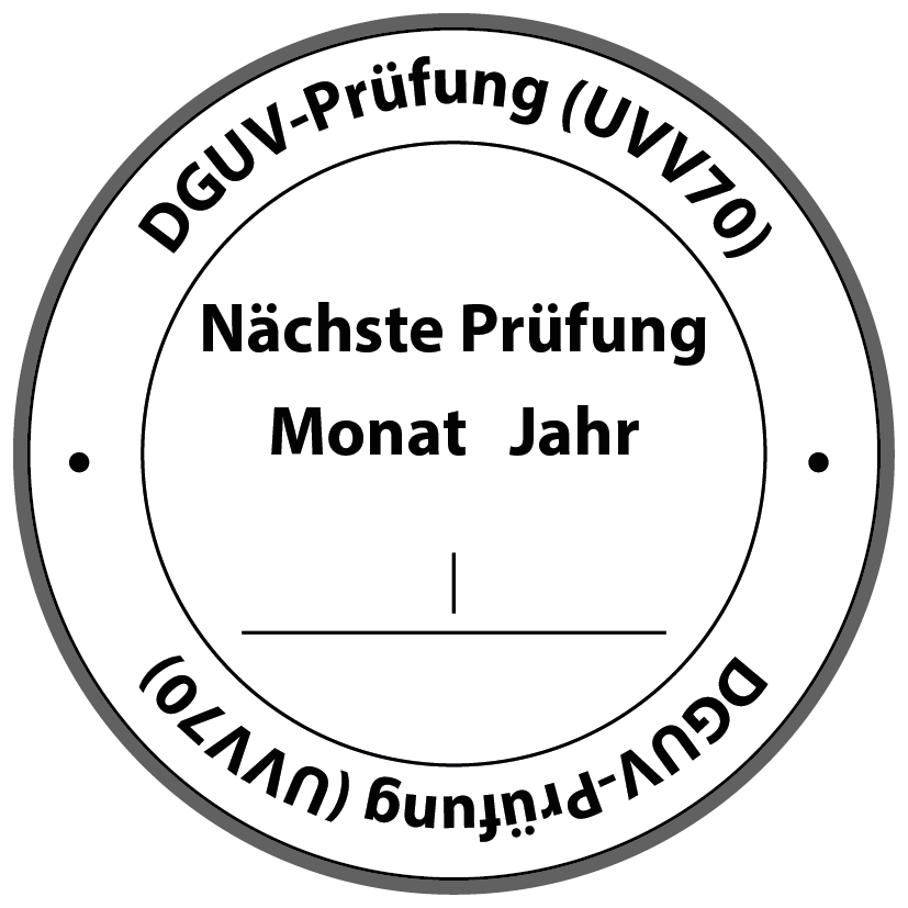 DGUV Plakette
